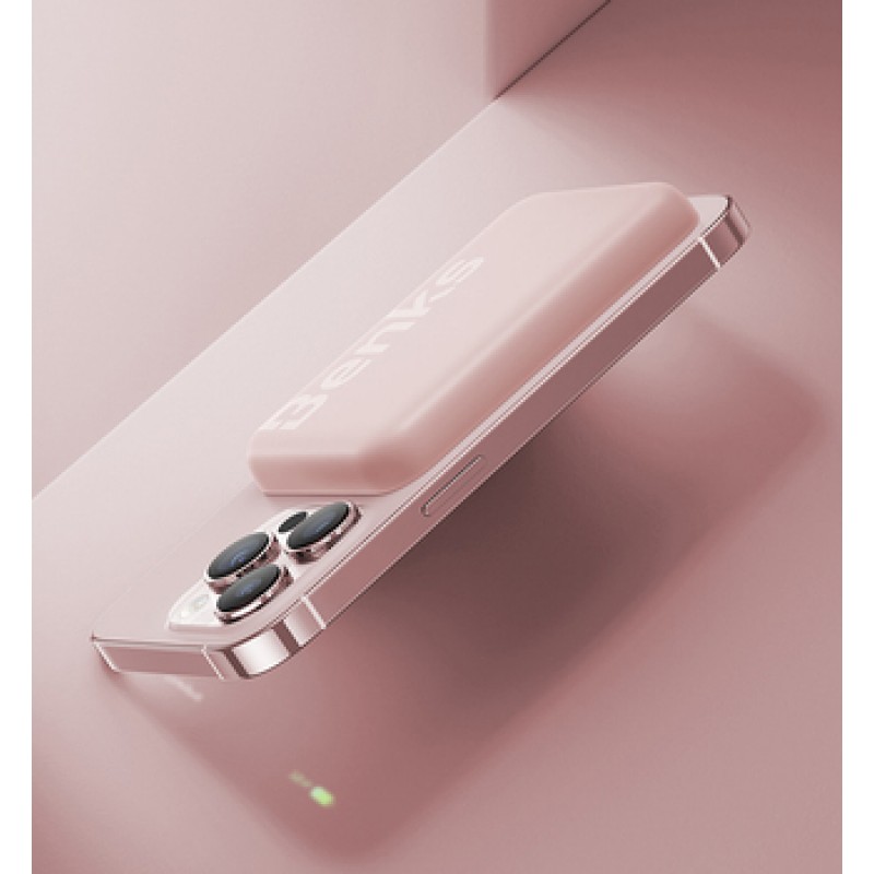 Εξωτερική Μπαταρία Benks Powerbank 6000mAh MP10 - Type C - Magnetic With Induction Charging Pink Εξωτερική Μπαταρία Benks Powerbank 6000mAh MP10 - Type C - Magnetic With Induction Charging Pink