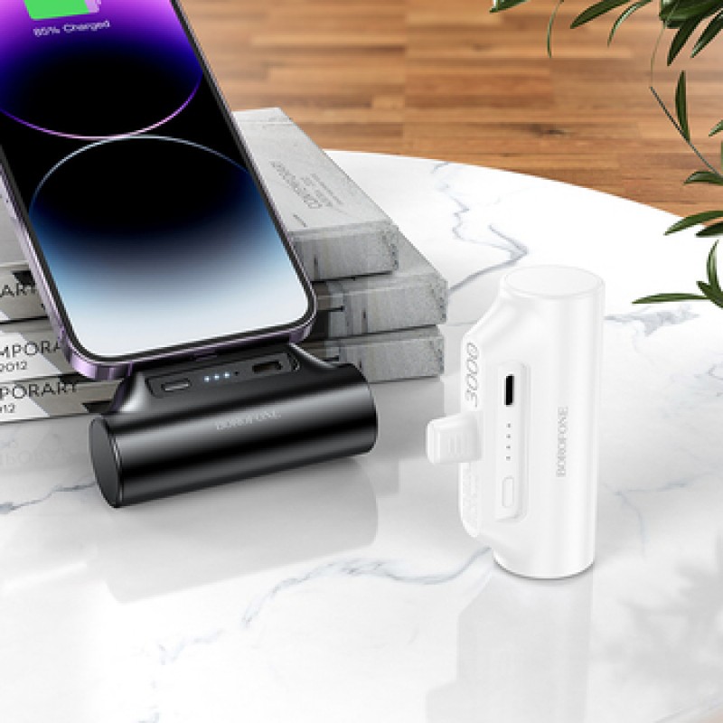 Εξωτερική Μπαταρία Borofone Powerbank 3000mAh BJ73 Honest Lightning Black