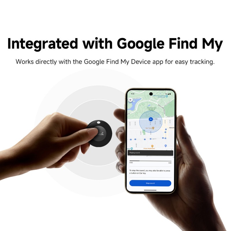 Lifemate/MiLi GPS Bluetooth LifeTag Tracker HD-P16-3 Android Black