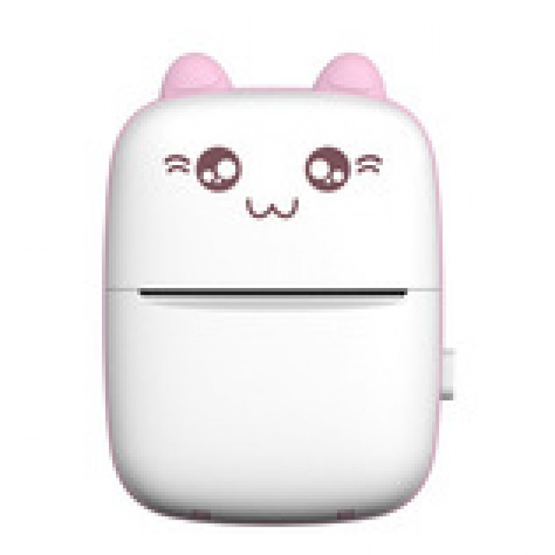 Φορητός Εκτυπωτής Mini Bluetooth Thermal Printer For Photos Notes White-Pink Φορητός Εκτυπωτής Mini Bluetooth Thermal Printer For Photos Notes White-Pink