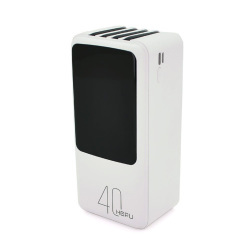 Εξωτερική Μπαταρία Hepu XL Powerbank 40.000 mAh 4x USB-A / 2x TYP-C / 2x Micro USB White