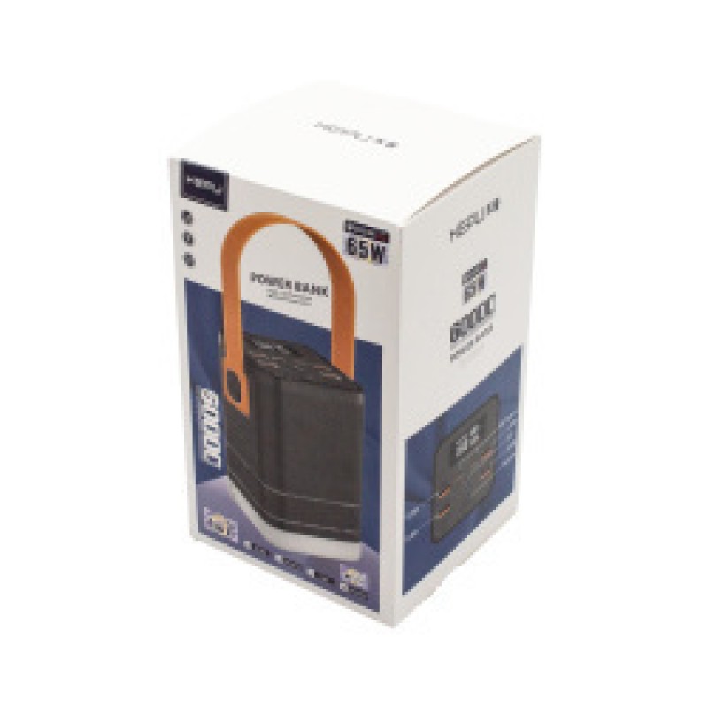Εξωτερική Μπαταρία Hepu XXL Powerbank 60.000 mAh 4x USB-A / 2x TYP-C / 2x Micro USB Black