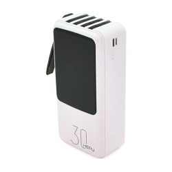 Εξωτερική Μπαταρία Hepu XL Powerbank 30.000 mAh 4x USB-A / 2x TYP-C / 2x Micro USB White