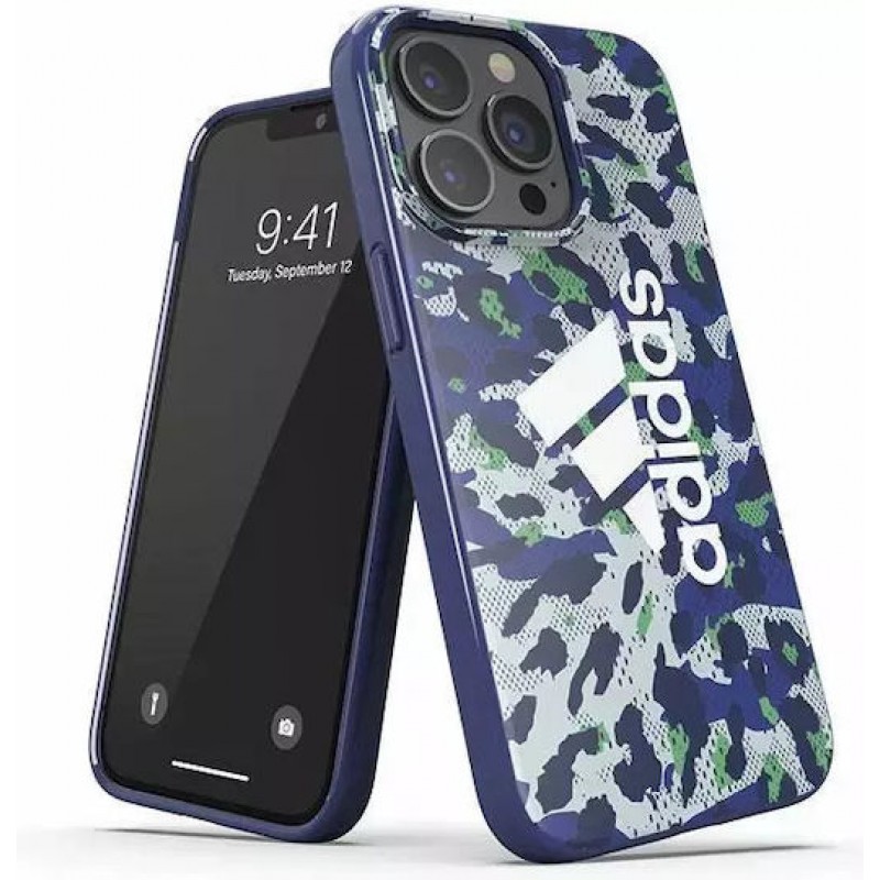 Θήκη Adidas Snap Case Leopard Apple iPhone 13 / iPhone 13 Pro  (6.1") Blue