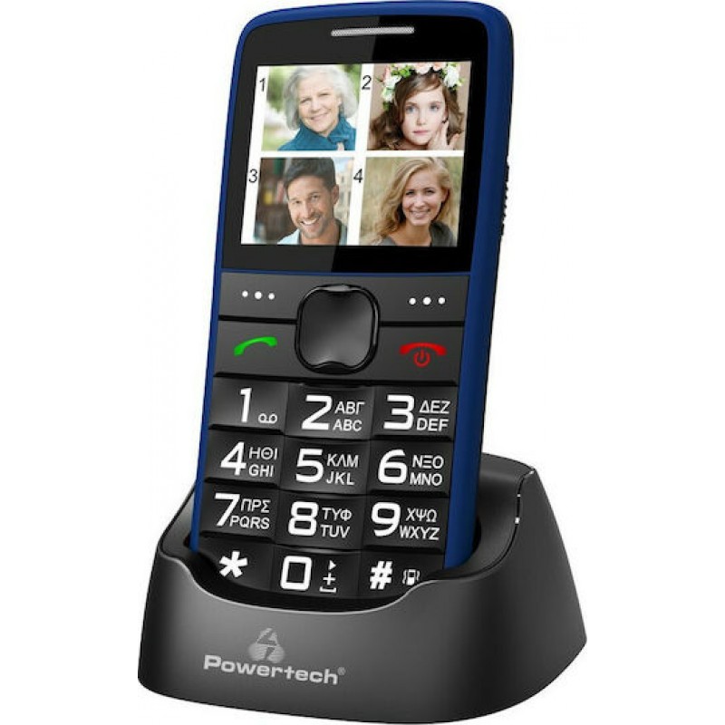 POWERTECH Sentry Eco PTM-25 Dual Sim, SOS με Φακό Blue