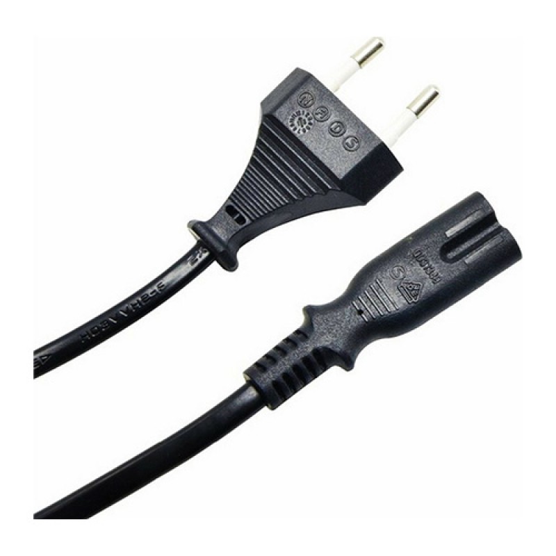 Καλώδιο Τροφοδοσίας PowerTech Copper 2PIN Black 1,5m