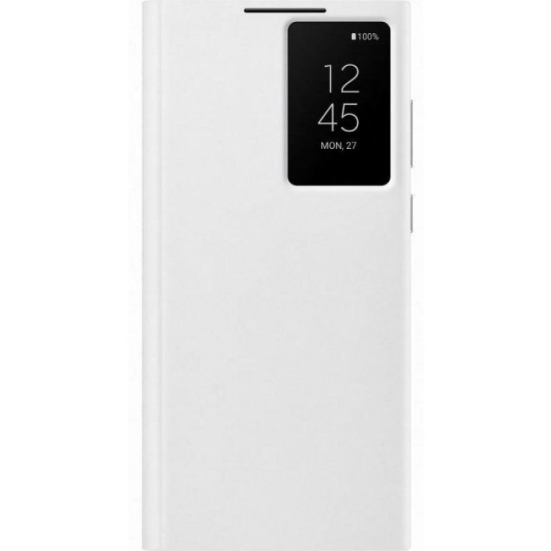 Θήκη Samsung Clear View Cover EF-ZS908CWE Samsung Galaxy S22 Ultra 5G S908 White (Original)