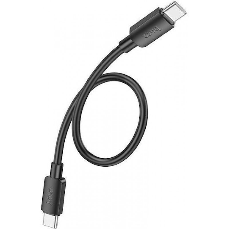 Καλώδιο Data Hoco X96 Hyper Charging Data Cable 60W Type-C to Type-C 0.25m Black