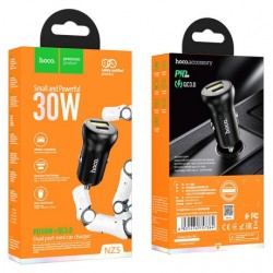 Φορτιστής Αυτοκινήτου HOCO NZ5 Fast Charging USB-A USB-C Car Charger Black