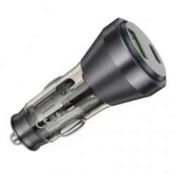 Φορτιστής Αυτοκινήτου HOCO NZ12B Fast Charging USB-A USB-C Car Charger Black
