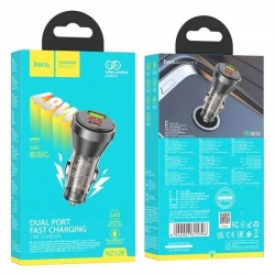Φορτιστής Αυτοκινήτου HOCO NZ12B Fast Charging USB-A USB-C Car Charger Black