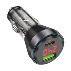 Φορτιστής Αυτοκινήτου HOCO NZ10 Fast Charging USB-A USB-C Car Charger Black