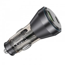 Φορτιστής Αυτοκινήτου HOCO NZ10 Fast Charging USB-A USB-C Car Charger Black