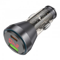 Φορτιστής Αυτοκινήτου HOCO NZ10 Fast Charging USB-A USB-C Car Charger Black
