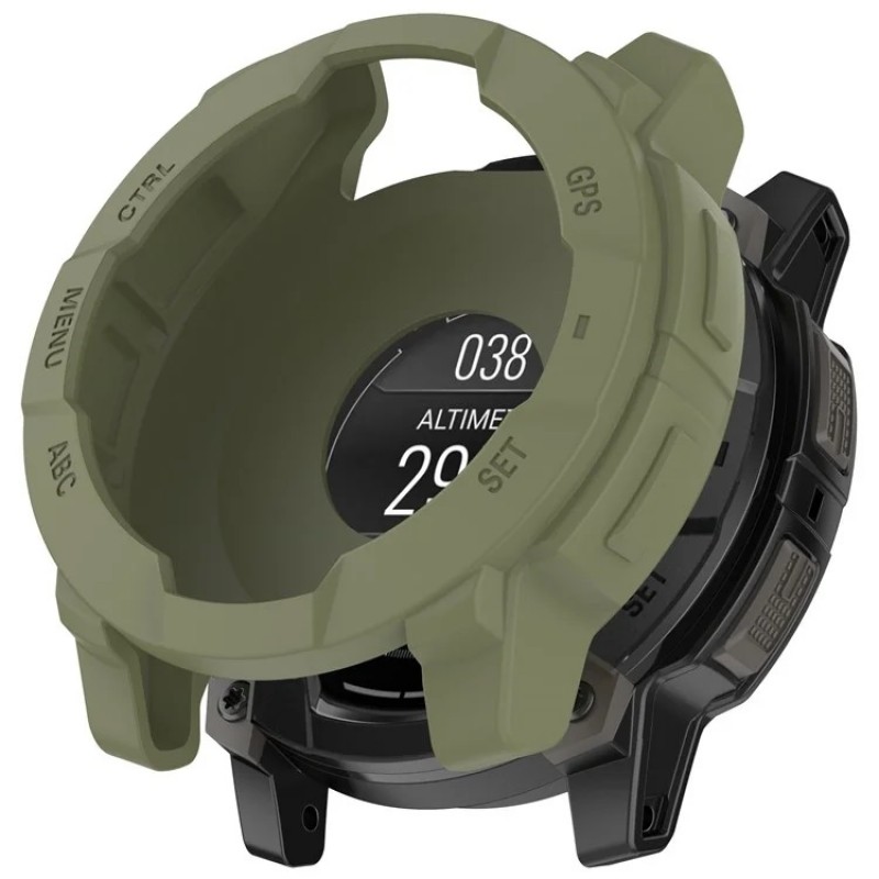 Θήκη TPU Protective Cover Garmin Instinct 3 (50mm) Dark Green