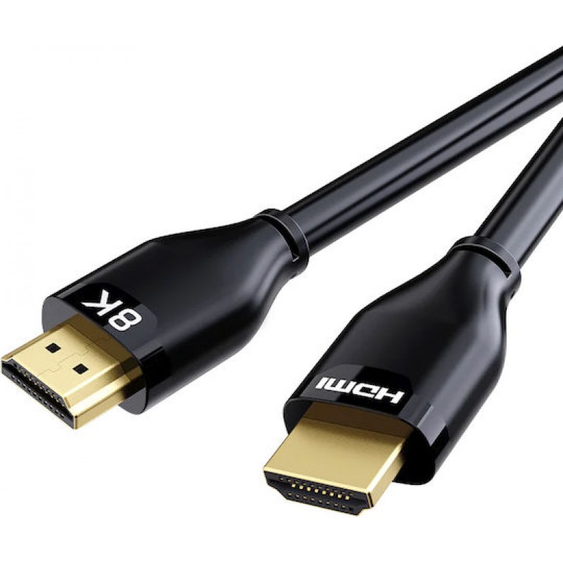Καλώδιο Cabletime HDMI 2.1 Cable HDMI Male - HDMI Male 2m  Black