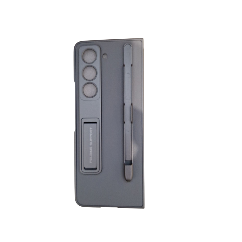 Θήκη Leather Kickstand with Pen Slot Samsung Galaxy Z Fold5 5G SM-F946 Grey
