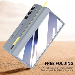 Θήκη Leather Kickstand with Pen Slot Samsung Galaxy Z Fold5 5G SM-F946 Grey