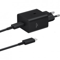 Φορτιστής Ταξιδιού Samsung Wall Adapter USB-C 45W EP-T4511XBE + USB-C Data Cable Black Φορτιστής Ταξιδιού Samsung Wall Adapter USB-C 45W EP-T4511XBE + USB-C Data Cable Black