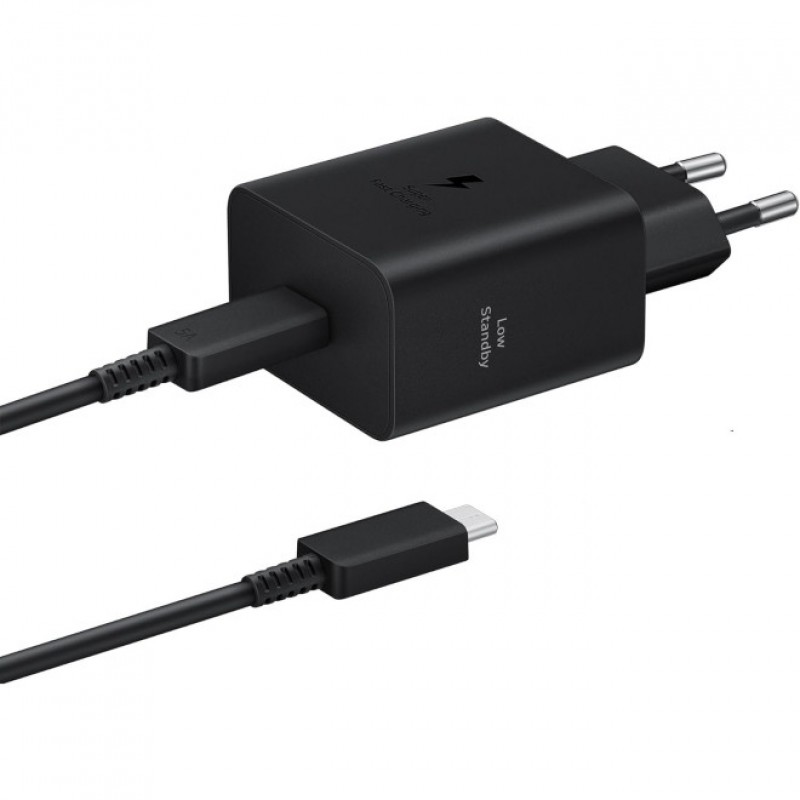Φορτιστής Ταξιδιού Samsung Wall Adapter USB-C 45W EP-T4511XBE + USB-C Data Cable Black Φορτιστής Ταξιδιού Samsung Wall Adapter USB-C 45W EP-T4511XBE + USB-C Data Cable Black