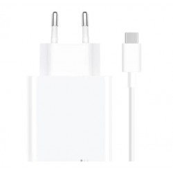Φορτιστής Ταξιδιού Xiaomi Charger USB A Wall Adapter MDY-12-EH 67W - USB-C 6A Data Cable White (Bulk)