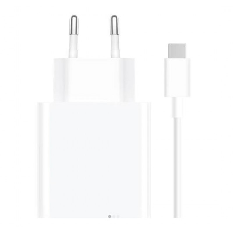 Φορτιστής Ταξιδιού Xiaomi Charger USB A Wall Adapter MDY-12-EH 67W - USB-C 6A Data Cable White (Bulk)