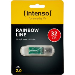 Intenso USB 2.0 Stick 32GB Rainbow Line Transparent  (NSO3502480)