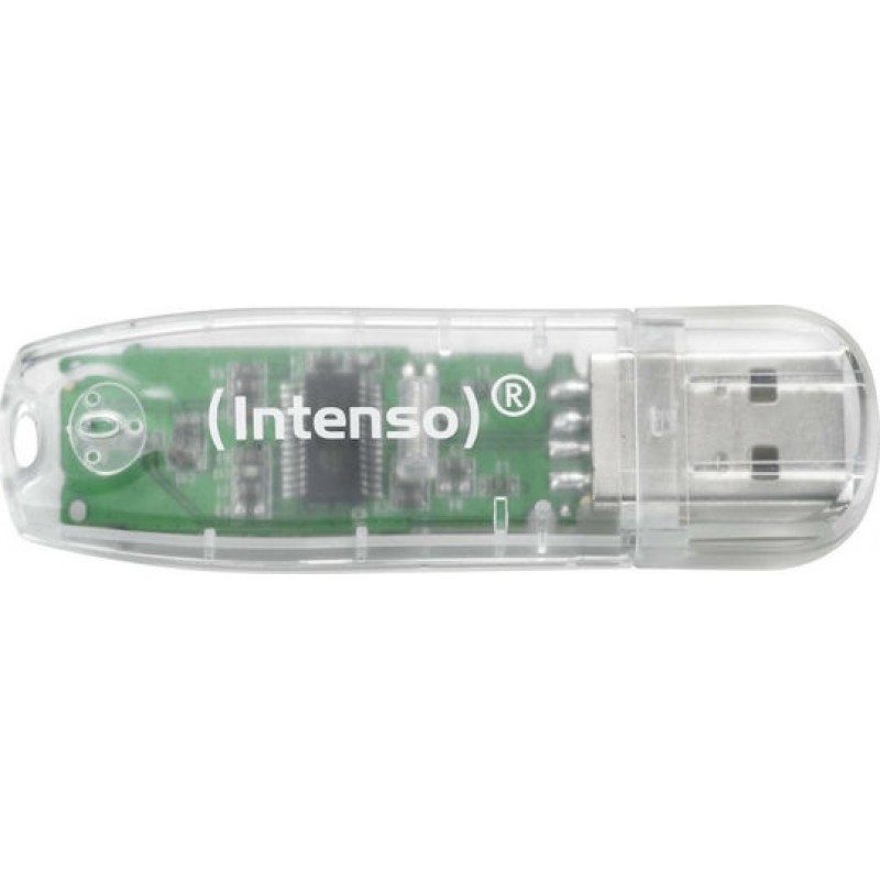 Intenso USB 2.0 Stick 32GB Rainbow Line Transparent  (NSO3502480)