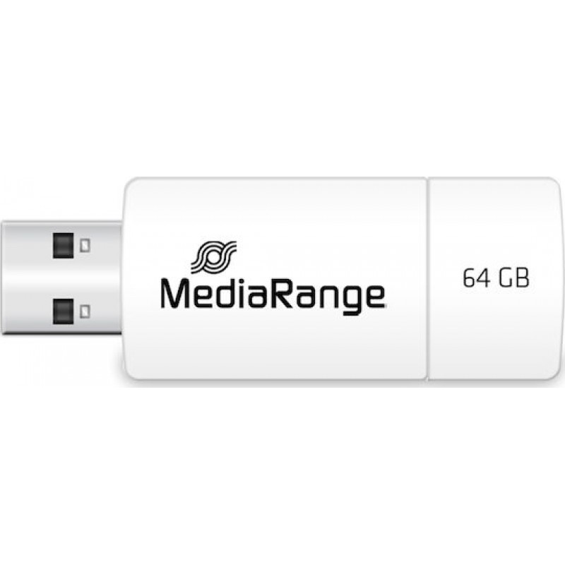  MediaRange USB 2.0 Flash Drive, Color Edition, Light Blue, 64GB (MR974)