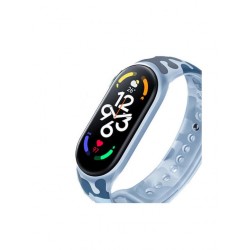 Ανταλλακτικό λουράκι Xiaomi Smart Band 7 Strap Silicone Khaki / Blue (Original)