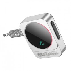 Bluetooth Αυτοκινήτου Borofone Audio Bluetooth Receiver Aux BC52 True Way Silver Bluetooth Αυτοκινήτου Borofone Audio Bluetooth Receiver Aux BC52 True Way Silver