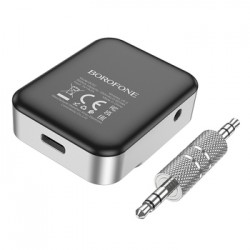 Bluetooth Αυτοκινήτου Borofone Audio Bluetooth Receiver Aux BC52 True Way Silver Bluetooth Αυτοκινήτου Borofone Audio Bluetooth Receiver Aux BC52 True Way Silver
