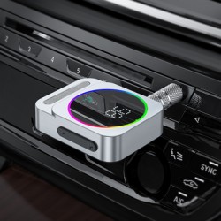 Bluetooth Αυτοκινήτου Borofone Audio Bluetooth Receiver Aux BC52 True Way Silver Bluetooth Αυτοκινήτου Borofone Audio Bluetooth Receiver Aux BC52 True Way Silver