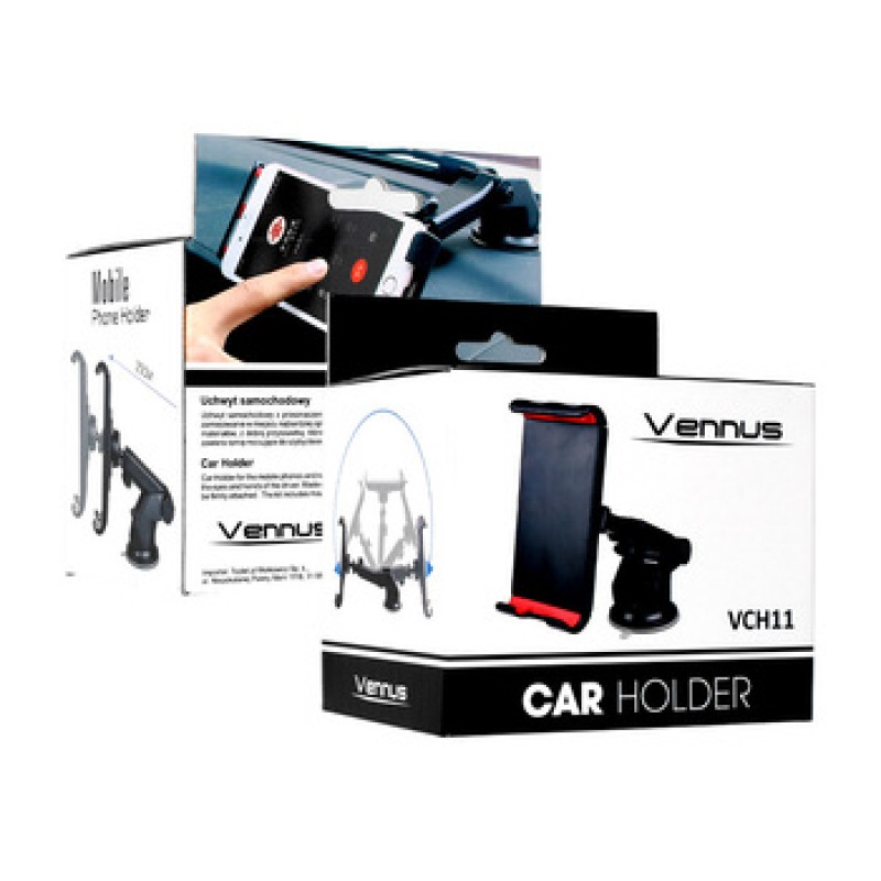 Βάση Αυτοκινήτου Vennus Car Holder VCH11 Windshield Mount Black Βάση Αυτοκινήτου Vennus Car Holder VCH11 Windshield Mount Black
