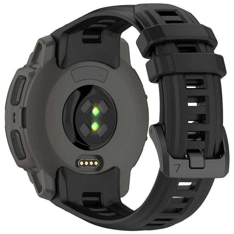 Ανταλλακτικό Λουράκι Silicone Watch Band Garmin Instinct  E (45mm) Silicone Light Texture Black