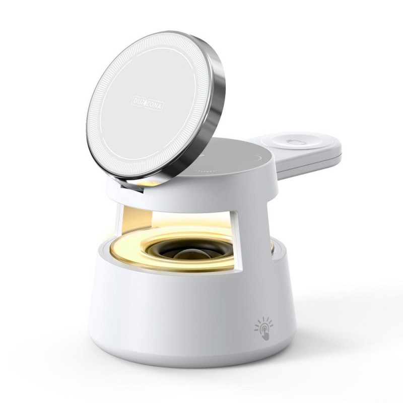 Ασύρματος Φορτιστής Duzzona W23 5-in-1 Magnetic Wireless Charging Station with Bluetooth Speaker White Ασύρματος Φορτιστής Duzzona W23 5-in-1 Magnetic Wireless Charging Station with Bluetooth Speaker White