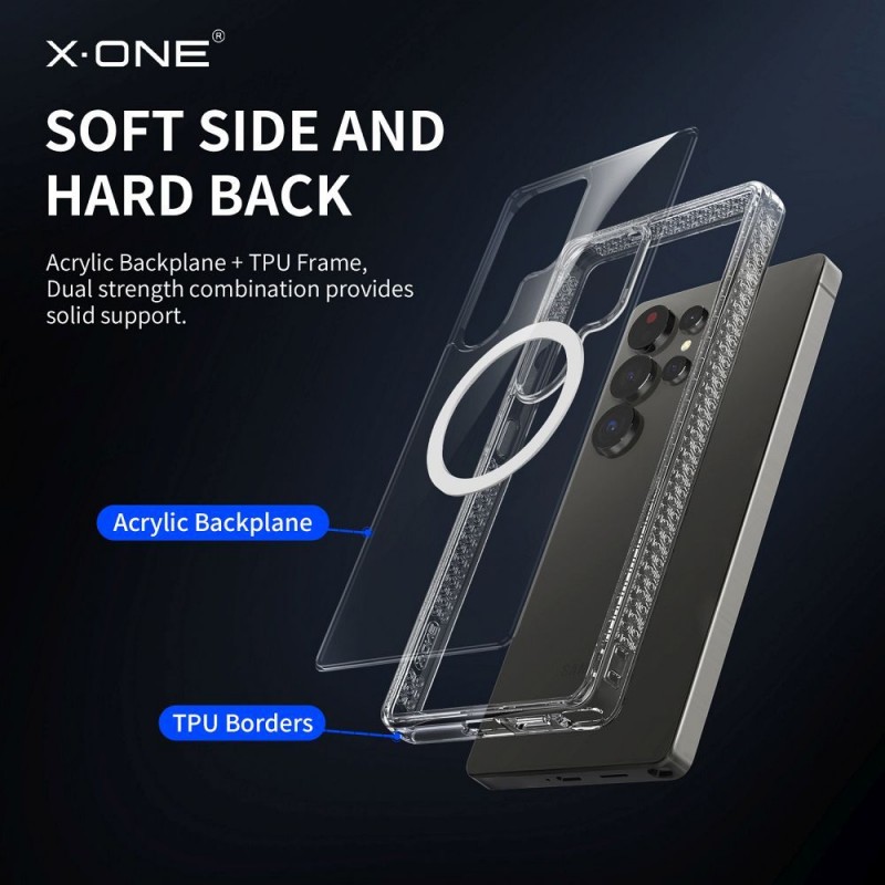 Θήκη X-ONE Dropguard Magnetic Case Pro With Magsafe Samsung Galaxy S25 Ultra S938 Clear