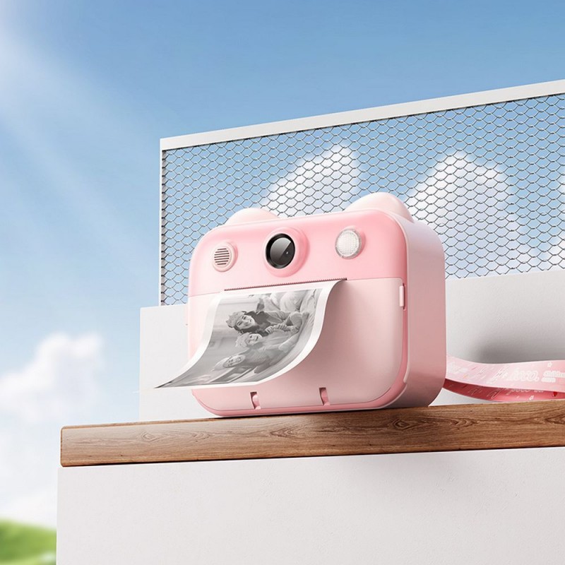 Κάμερα Hoco Digital Kids Camera with Printer And Selfie Function DV204 Pink Κάμερα Hoco Digital Kids Camera with Printer And Selfie Function DV204 Pink