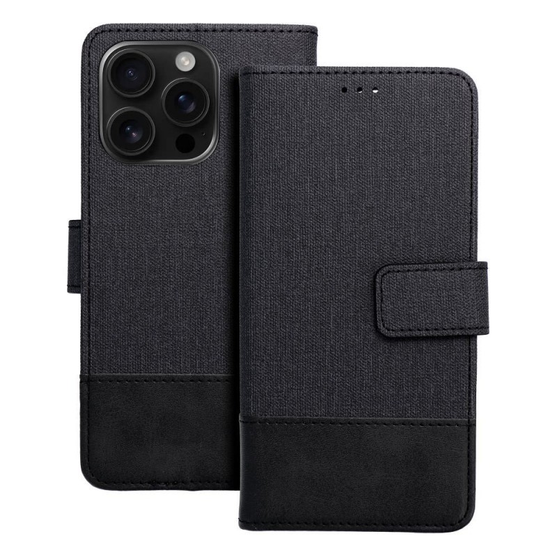 Θήκη Gomma Book Case Apple iPhone 16e (6.1") Black