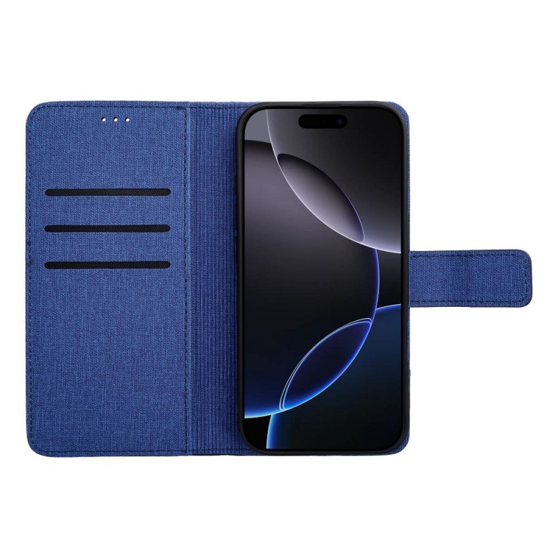 Θήκη Gomma Book Case Apple iPhone 16e (6.1") Blue