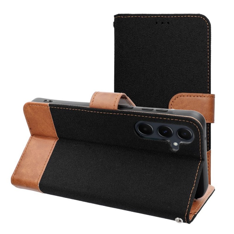 Θήκη Jeans Book For Samsung Galaxy A52 SM-A525/ A52 5G SM-A526/ A52s SM-A528B Black