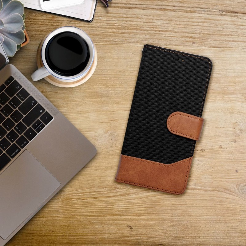 Θήκη Jeans Book For Samsung Galaxy A52 SM-A525/ A52 5G SM-A526/ A52s SM-A528B Black