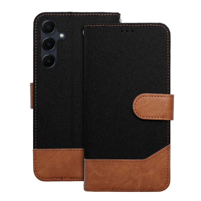 Θήκη Jeans Book For Samsung Galaxy A52 SM-A525/ A52 5G SM-A526/ A52s SM-A528B Black