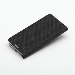 Θήκη Luna Book Carbon Xiaomi Redmi Note 13 Pro 4G / Poco M6 Pro / Note 14S 4G Black