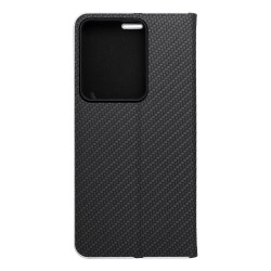 Θήκη Luna Book Carbon Xiaomi Redmi Note 13 Pro 4G / Poco M6 Pro / Note 14S 4G Black