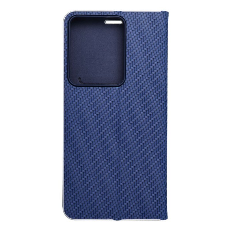 Θήκη Luna Book Carbon Xiaomi Redmi Note 13 Pro 4G / Poco M6 Pro / Note 14S 4G Blue