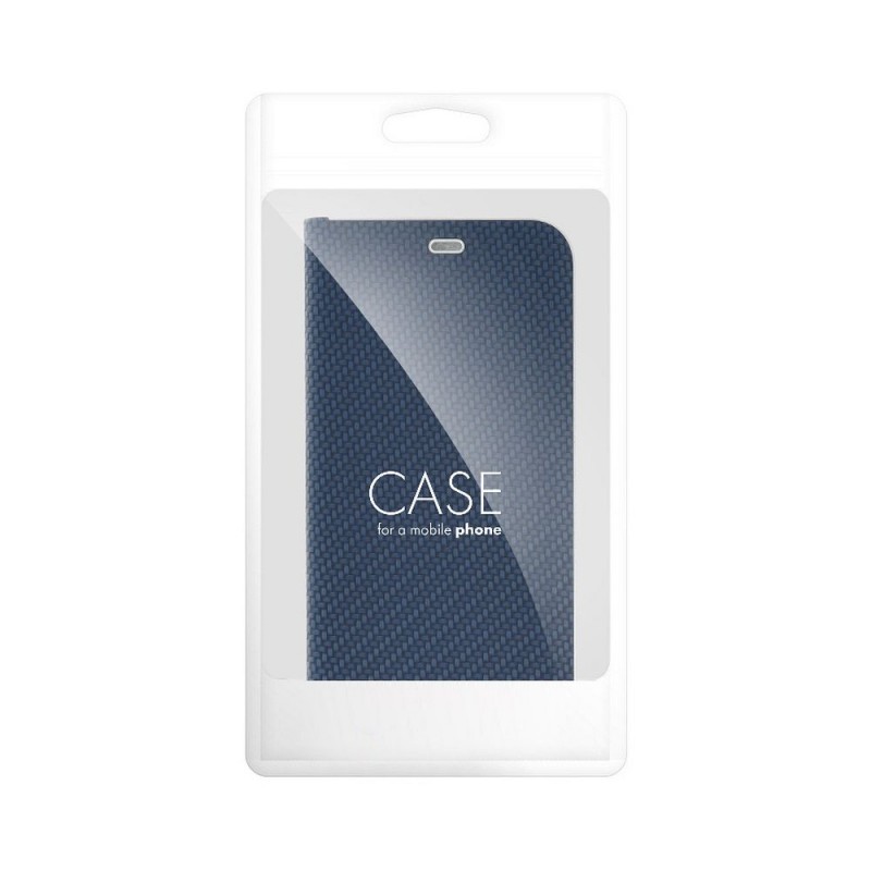Θήκη Luna Book Carbon Xiaomi Redmi Note 13 Pro 4G / Poco M6 Pro / Note 14S 4G Blue