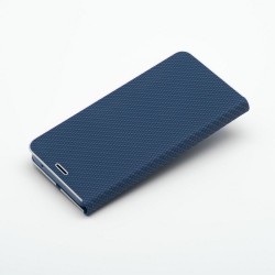 Θήκη Luna Book Carbon Xiaomi Redmi Note 13 Pro 4G / Poco M6 Pro / Note 14S 4G Blue