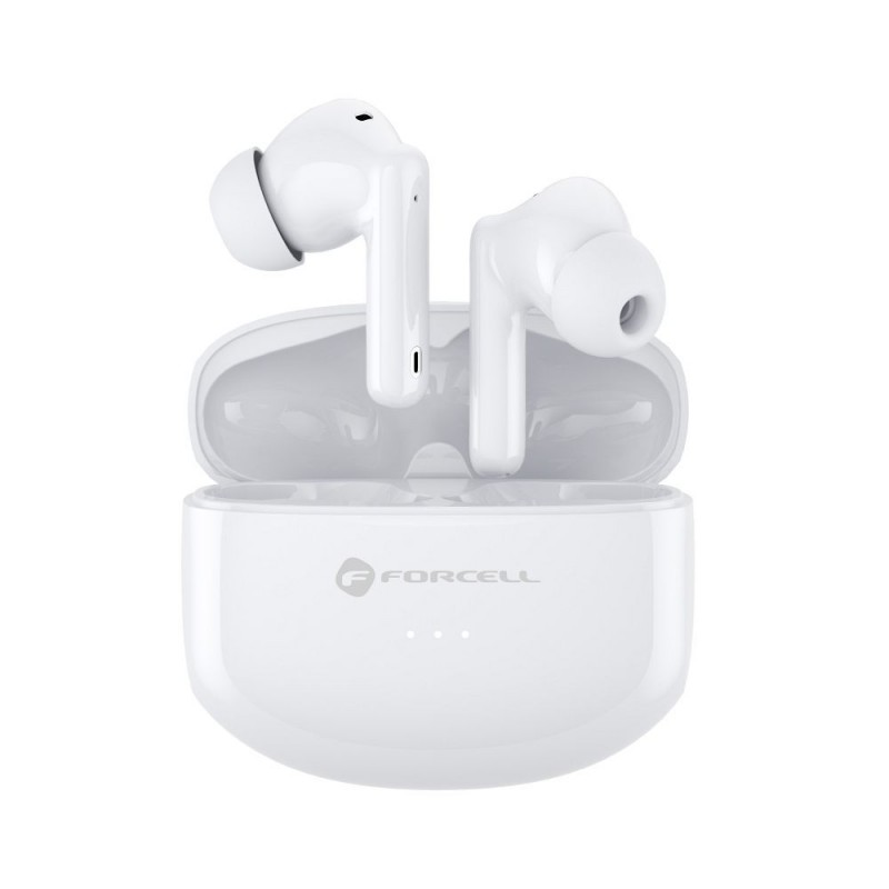 Ακουστικά Bluetooth Forcell F-Audio Wireless Earphones TWS Clear Sound White Ακουστικά Bluetooth Forcell F-Audio Wireless Earphones TWS Clear Sound White