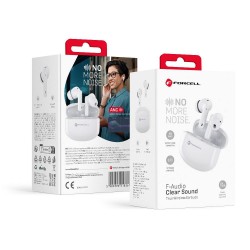 Ακουστικά Bluetooth Forcell F-Audio Wireless Earphones TWS Clear Sound White Ακουστικά Bluetooth Forcell F-Audio Wireless Earphones TWS Clear Sound White